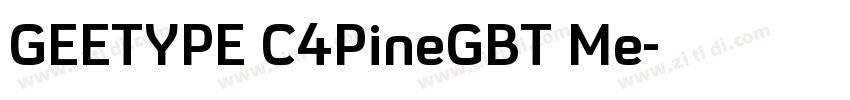 GEETYPE C4PineGBT Me字体转换